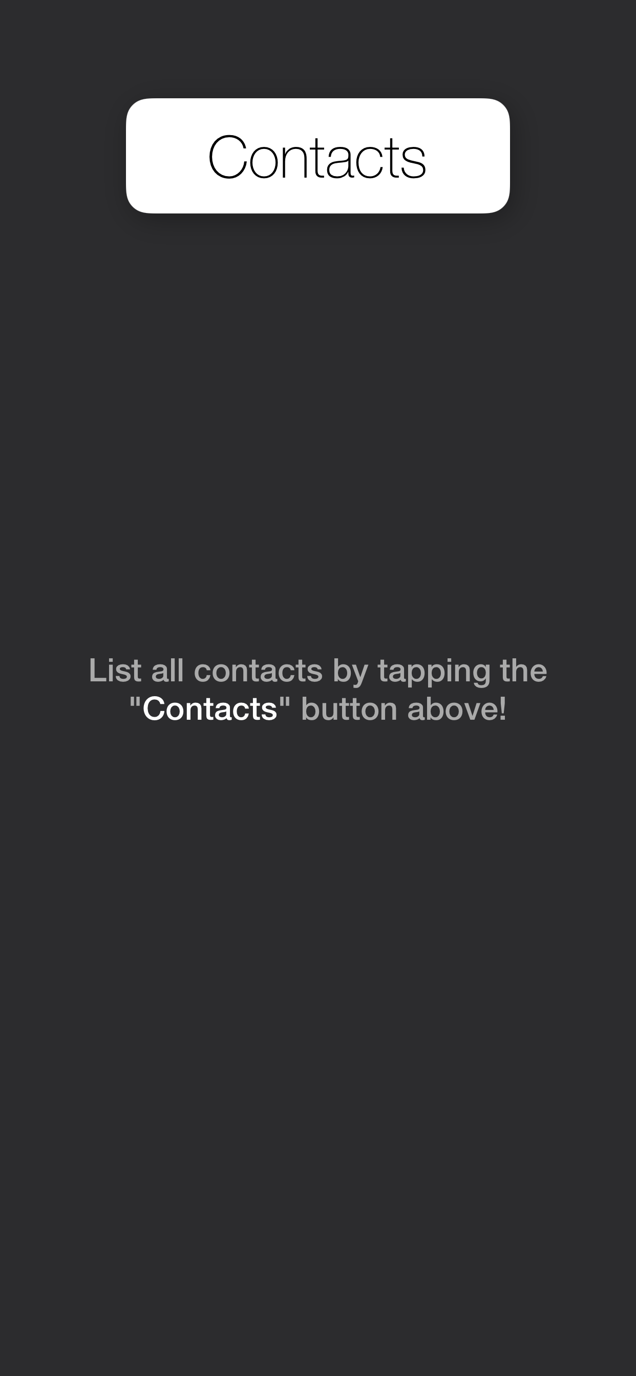 Excel Contacts