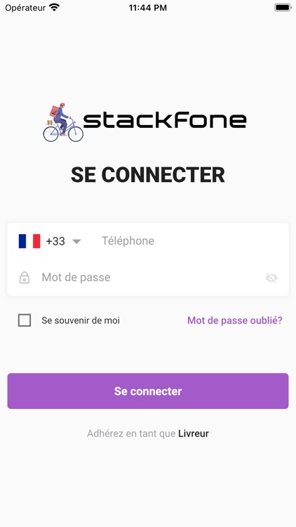 Stackfone Livreur