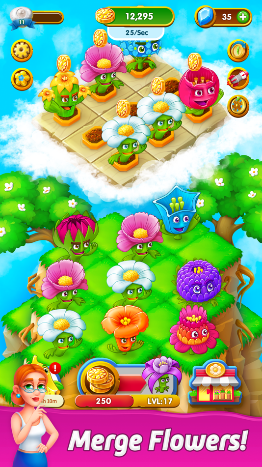#1. Blooming Flowers: Merge Game (iOS) 由: URMOBI LTD