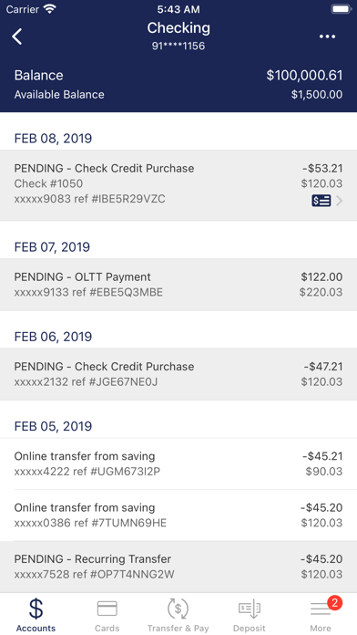 Farmers & Merchants Savings Screenshot