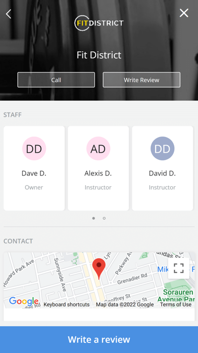 Fit District Screenshot