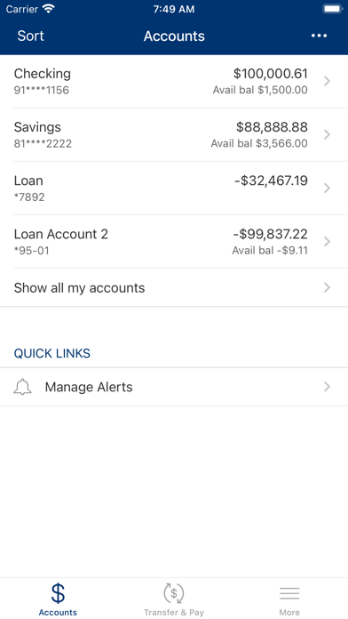 Oahe FCU Screenshot