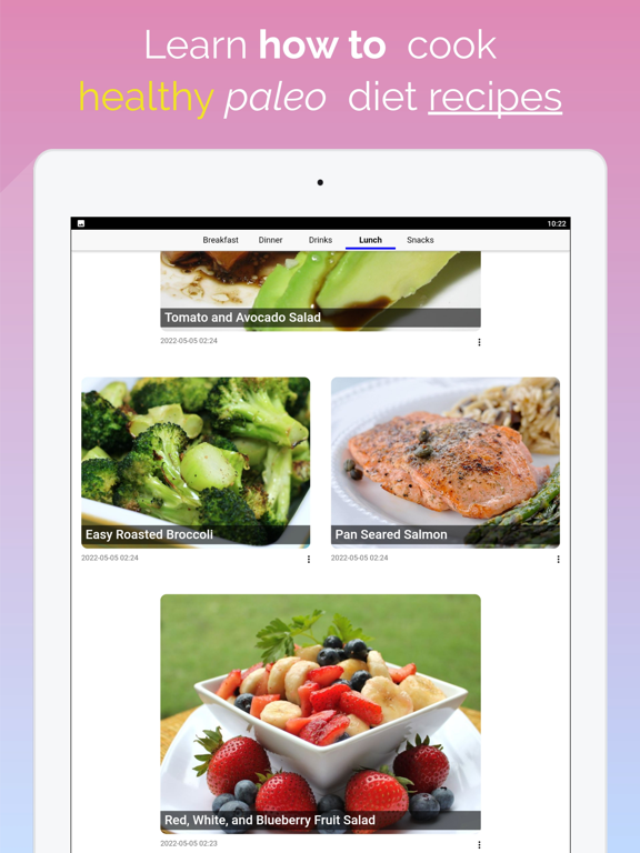 Paleo Diet Recipes Appのおすすめ画像1