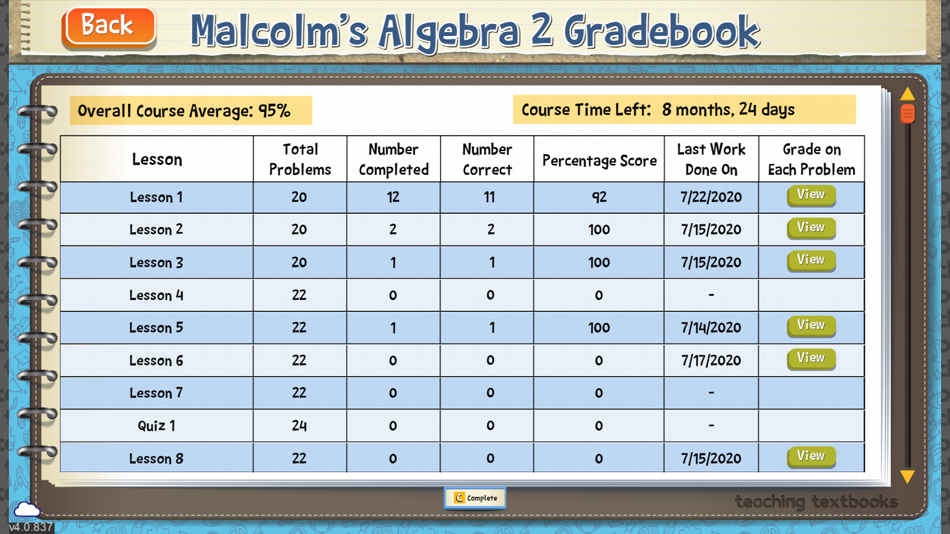 #9. TT Algebra 2 (macOS) 来自: Teaching Textbooks