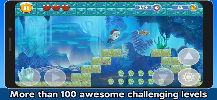 Super Santa RunandJump Christmas