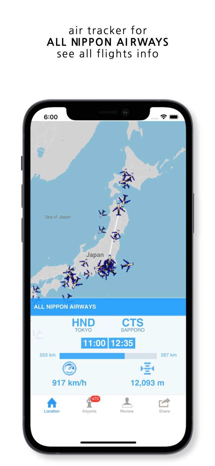 Tracker For All Nippon Airways