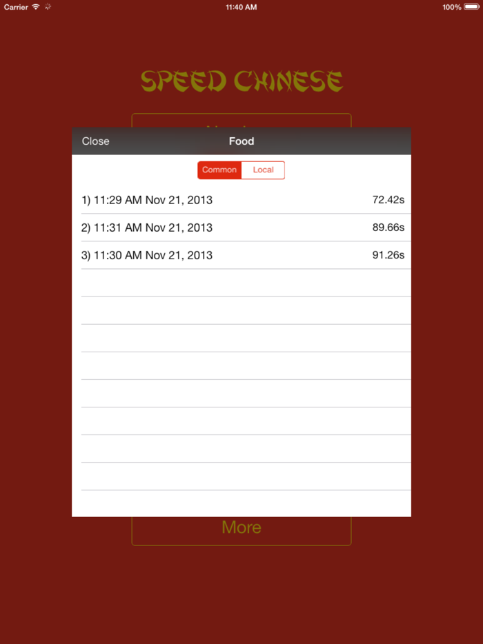 Speed Chinese