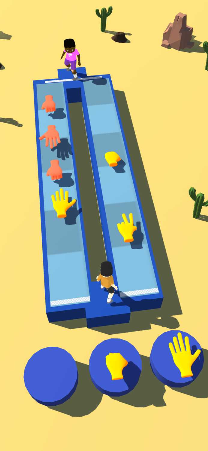 Rock paper scissors 3D