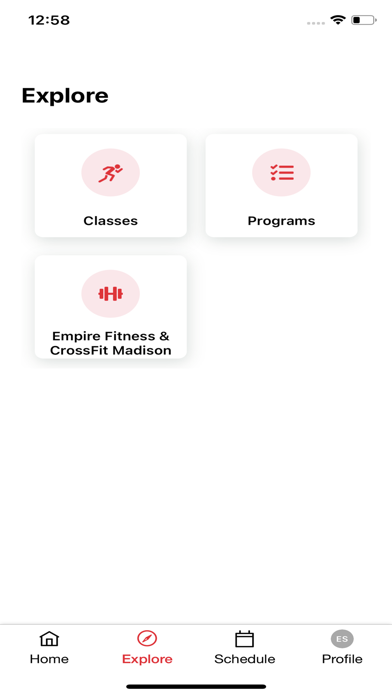 The Empire Fitness Screenshot