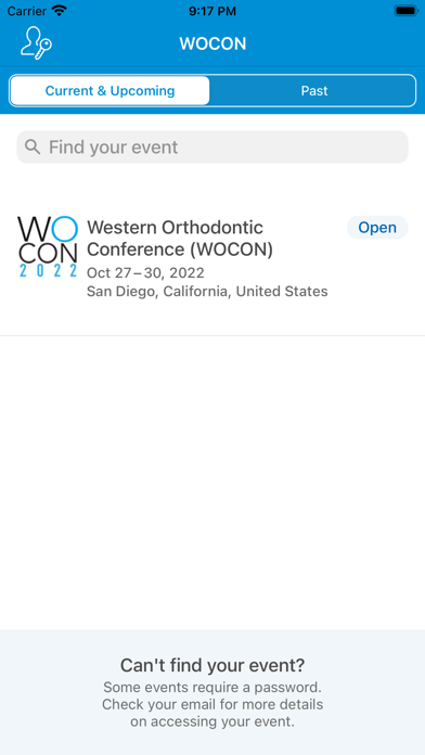 Western Orthodontic Conference Screenshot