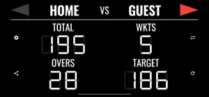 Simple Cricket Scoreboard screenshot #5 for iPhone