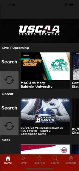 Game screenshot USCAA Sports Network mod apk