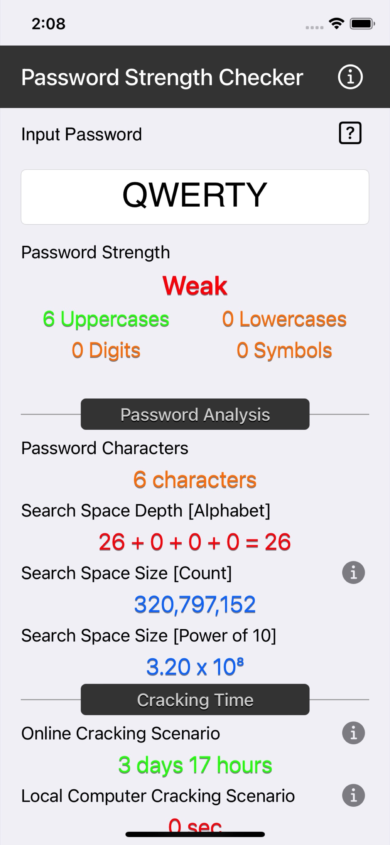 Password Strength Checker