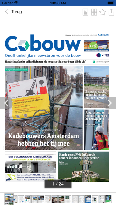 Cobouw nieuws en Bouwberichten Screenshot