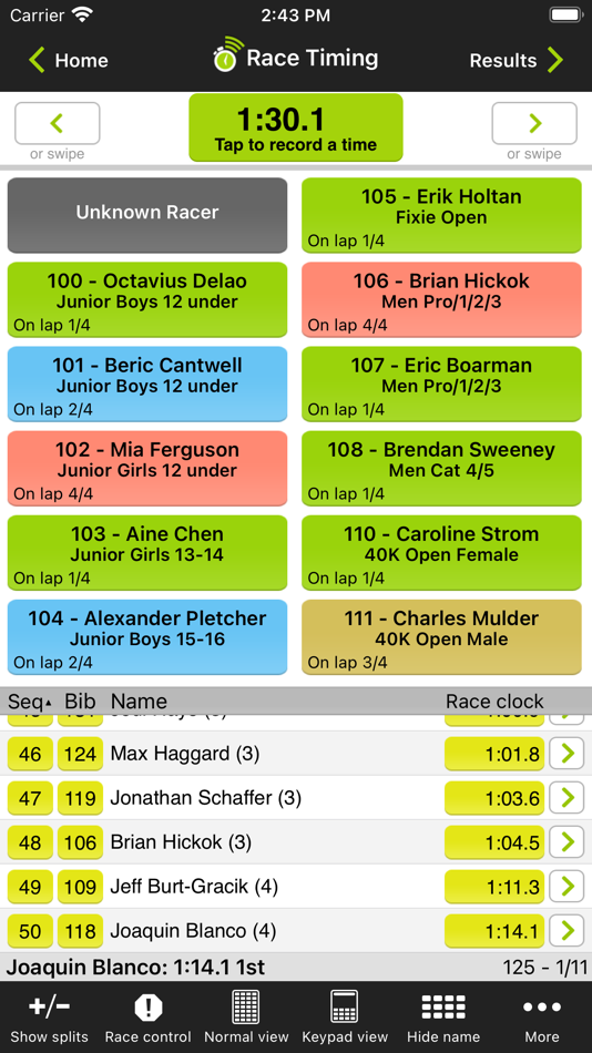 #4. Webscorer Race Timer (iOS) 由: Webscorer Inc.