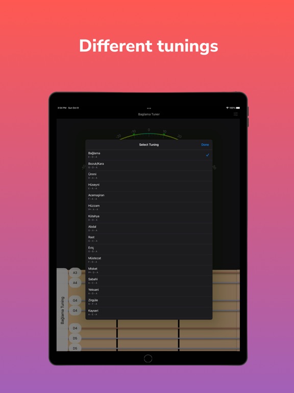 Screenshot #5 pour Bağlama Tuner