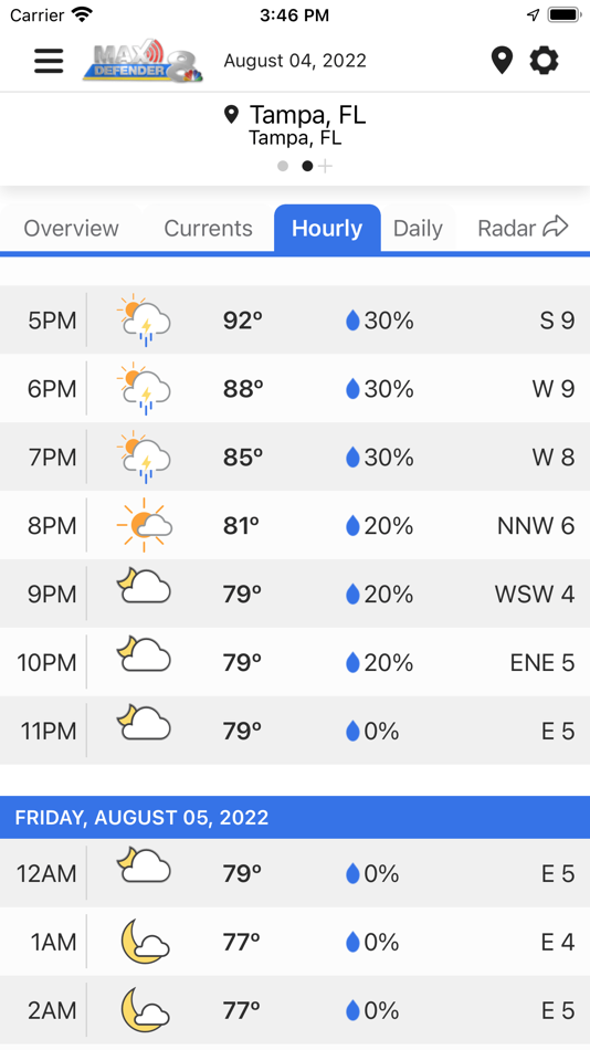 #4. Max Defender 8 Weather App (iOS) 由: LIN Television Corporation