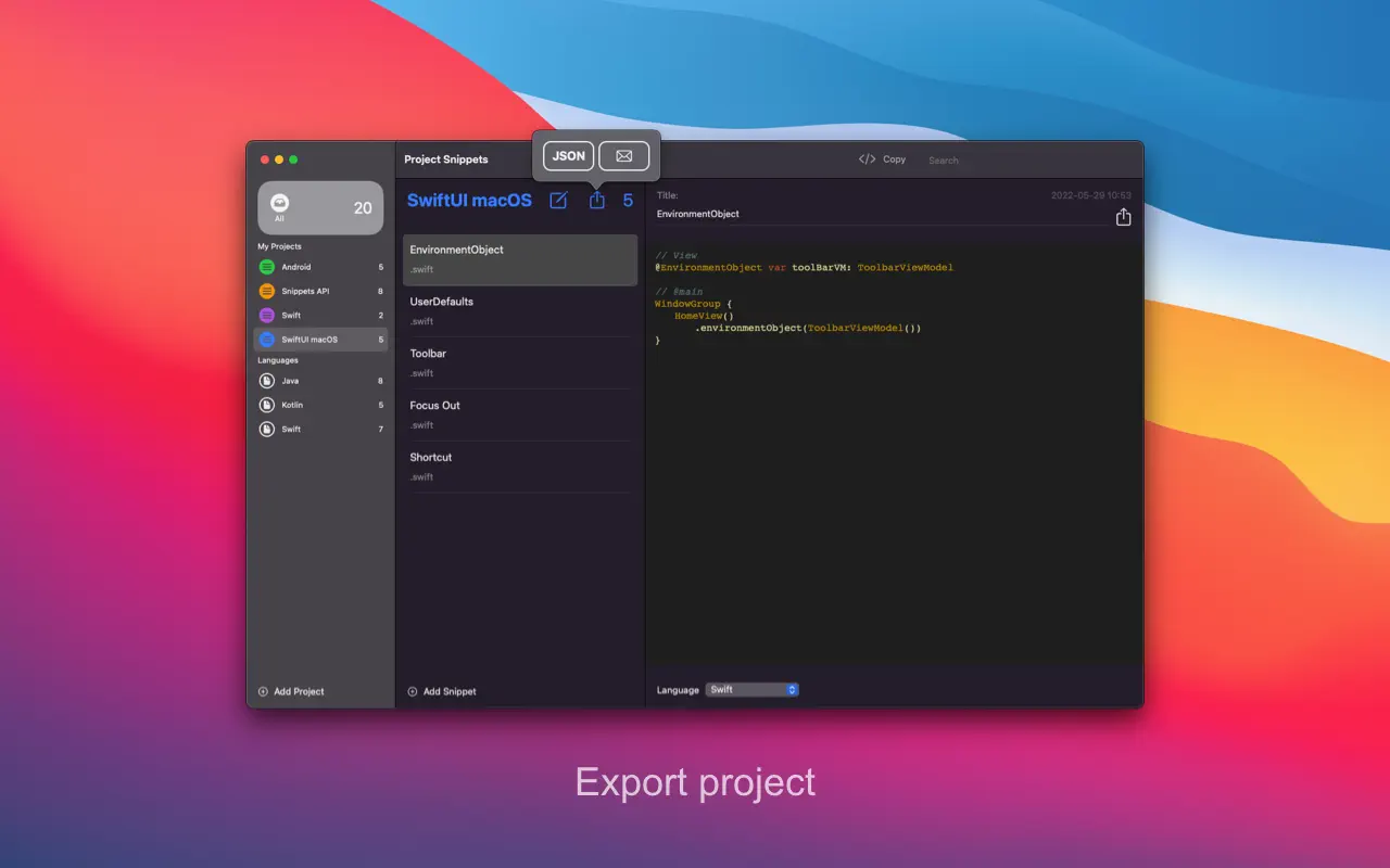 #2. Project Snippets (macOS) Von: Tom Tegelhoff