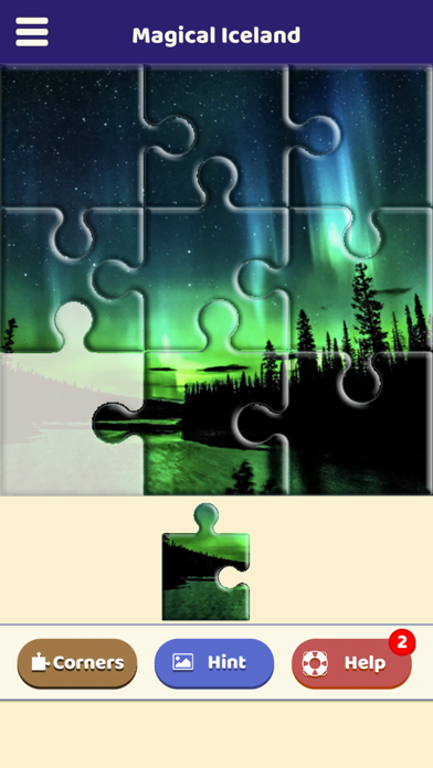 Magical Iceland Puzzle Screenshot
