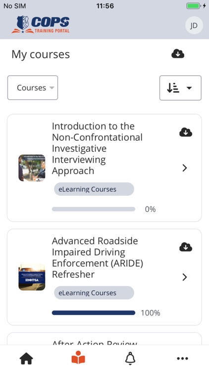 COPS Training Portal Mobile