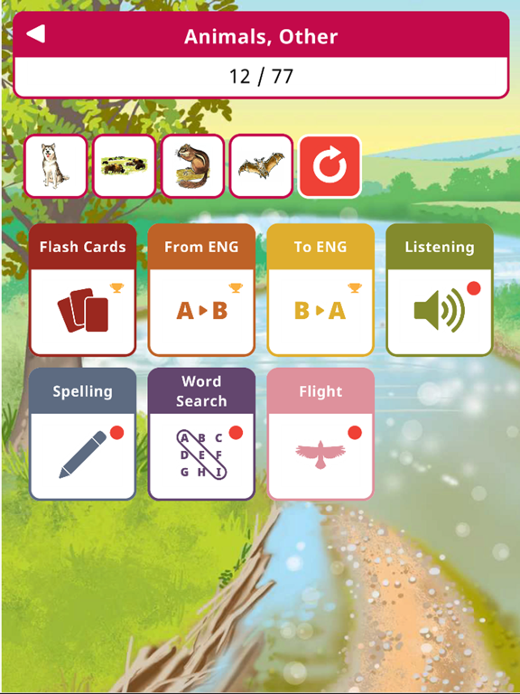 Eastern Shoshone Vocab Builder iPad screenshot 1 - Education app