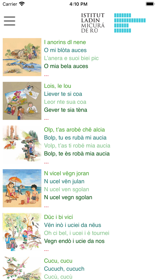 #2. How about singing? (iOS) 게시자: Istitut Ladin Micurá de Rü