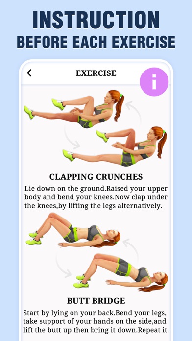 ABS Workout for Women, Fitness Screenshot