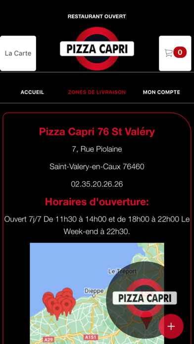 Pizza Capri 76 St Valéry Screenshot