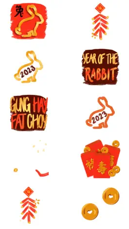 Game screenshot Gung Hay Fat Choy! Stickers apk