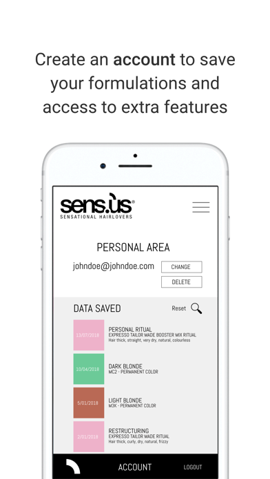 Sensus App Screenshot