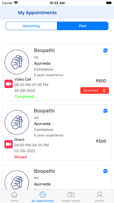 Second Opinion Patient Screenshot