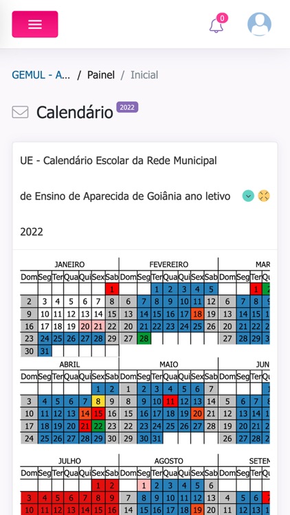 Portal Aluno Canedo/GEMUL