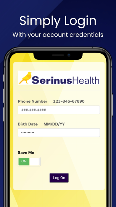Serinus Health PWA Screenshot