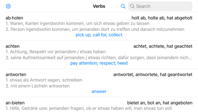 Deutsche Verben Screenshot