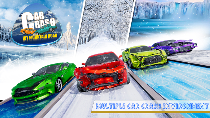 Car Crash Simulator Snow Race