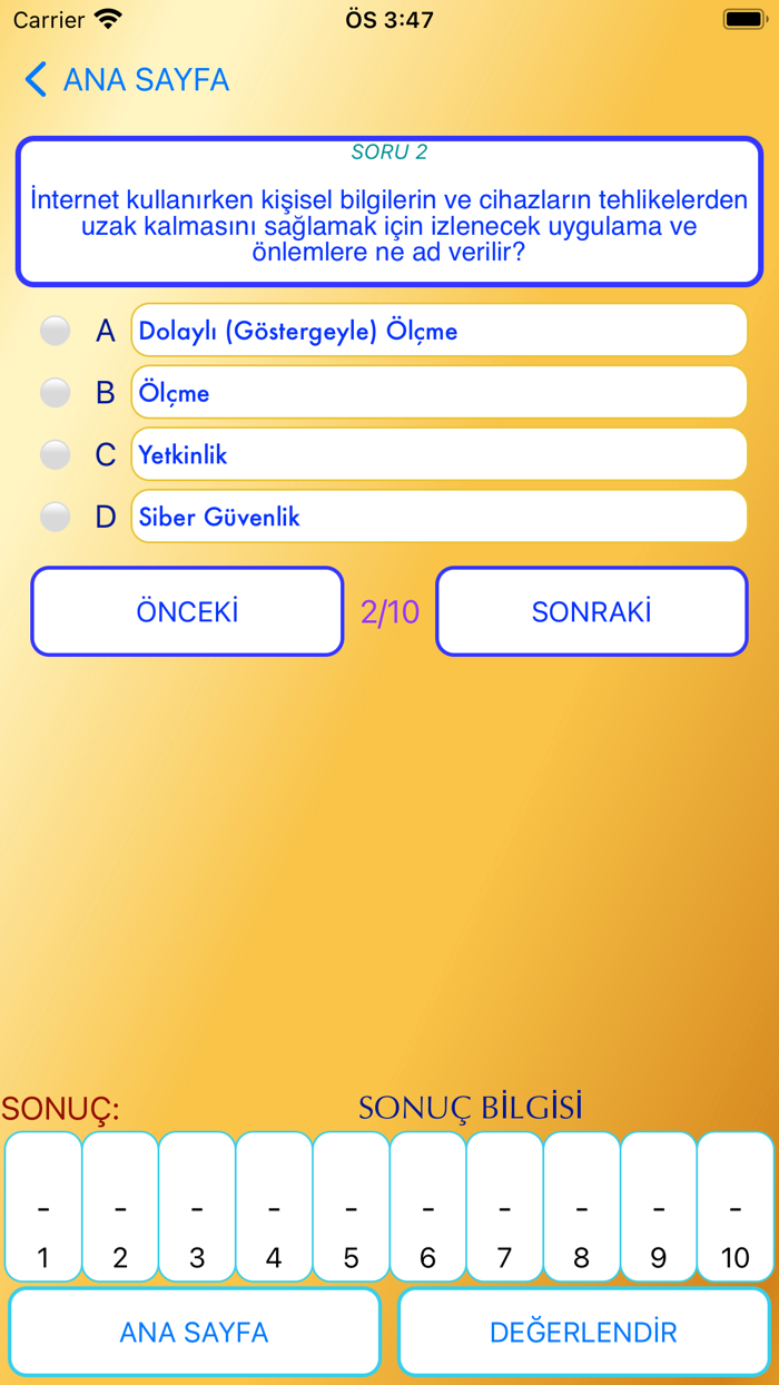 Uzman Öğretmenlik Sınavı 100