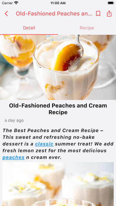 Foods and Recipes Screenshot