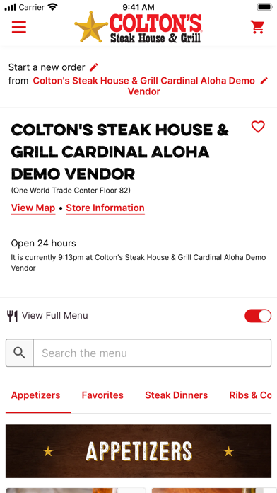 Colton's Steak House and Grill Screenshot
