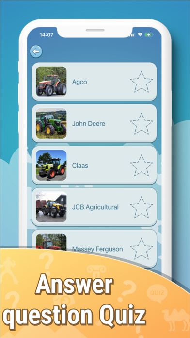 Tractors quiz guess truck farm Screenshot