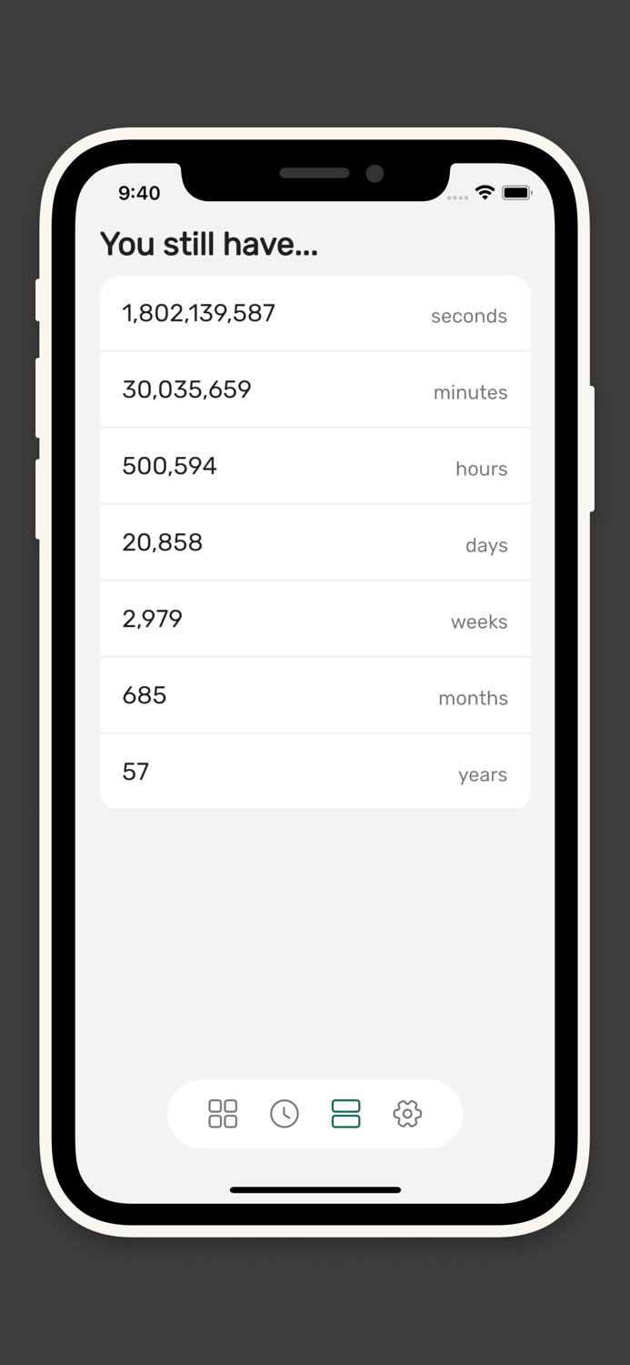 LIFE LEFT - 寿命まであと何ヶ月？
