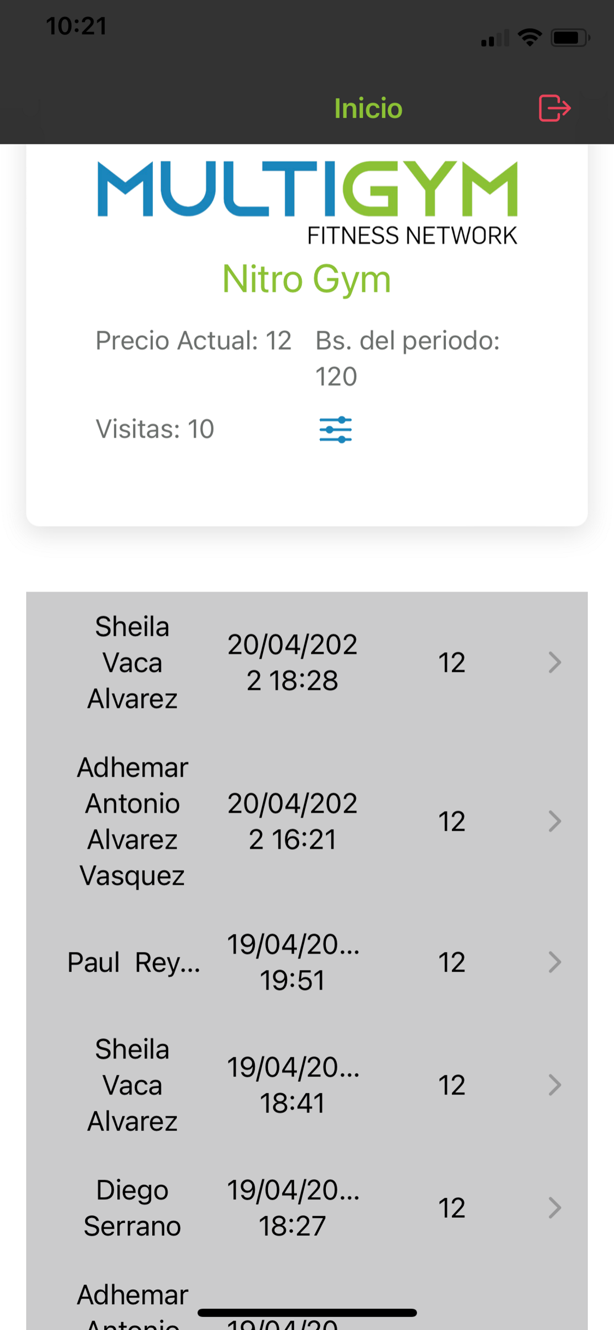 MultiGym Gym screenshot 3