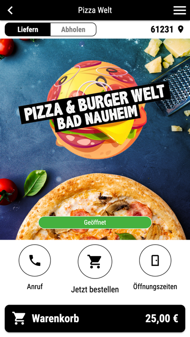 Pizza Welt Screenshot