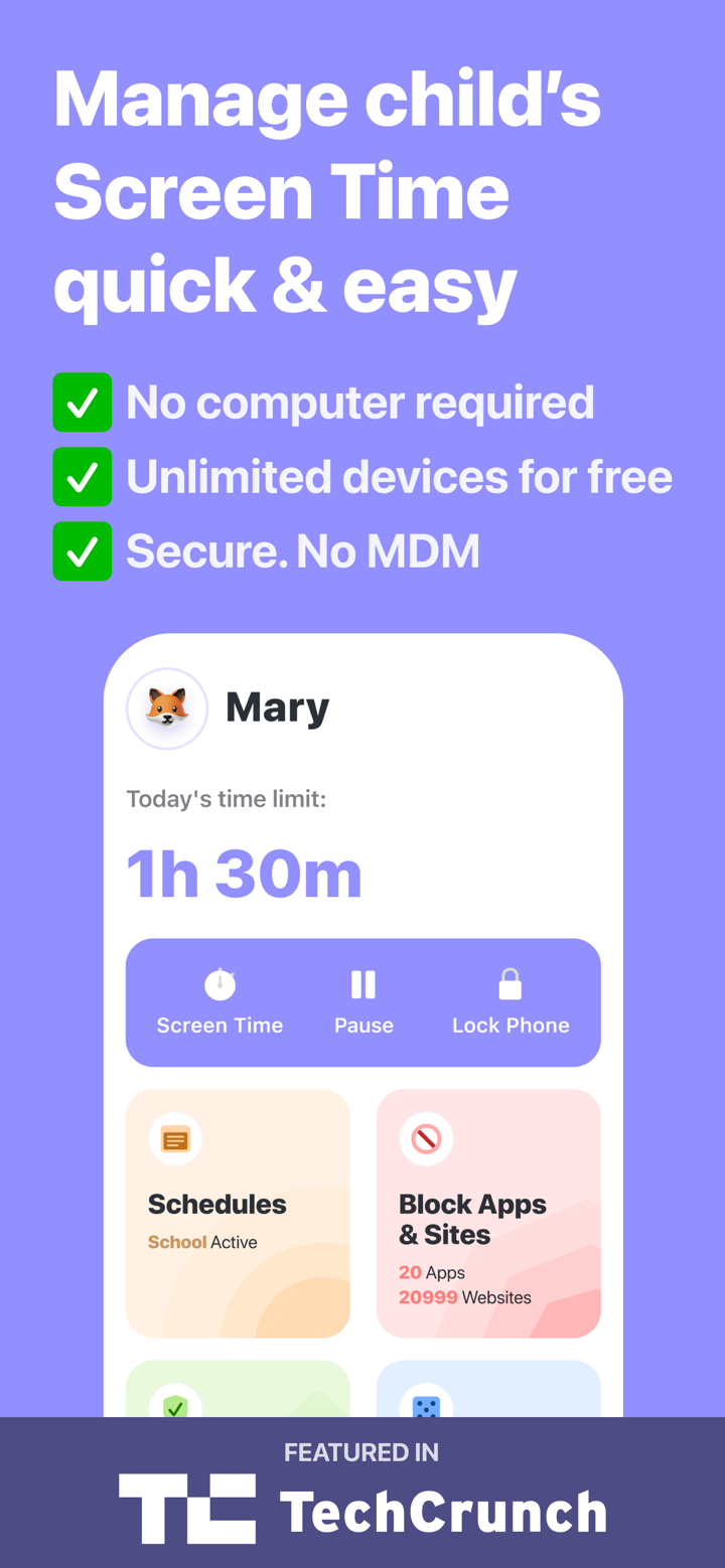 Parental Control App - Grace screenshot 1