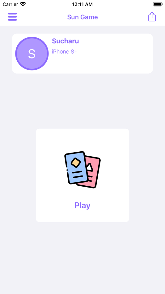 #3. The SunCard - Simple Card Game (iOS) 由: TROTHMATRIX