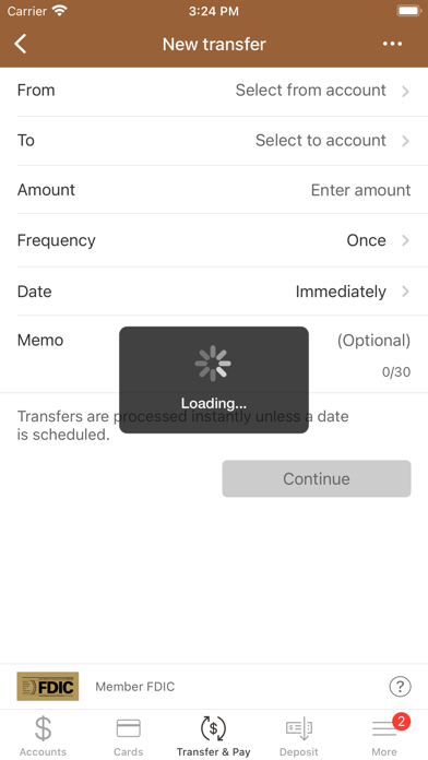 Tradition Capital Bank Screenshot