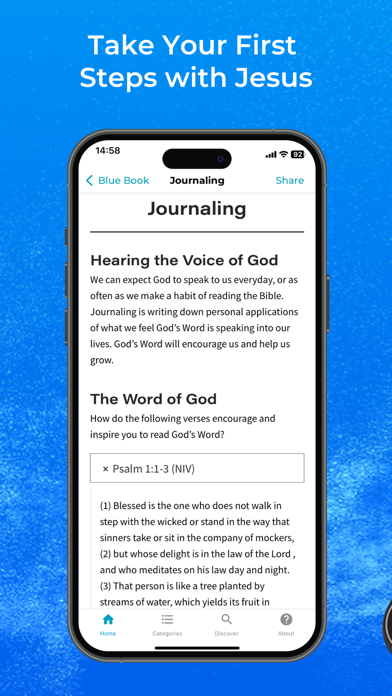 The Blue Book App Screenshot