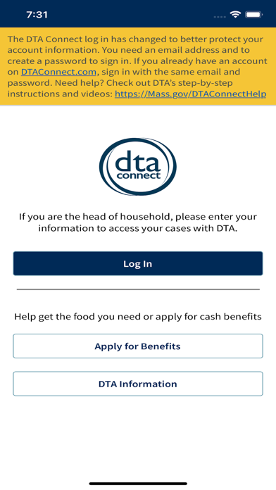 DTA Connect Screenshot