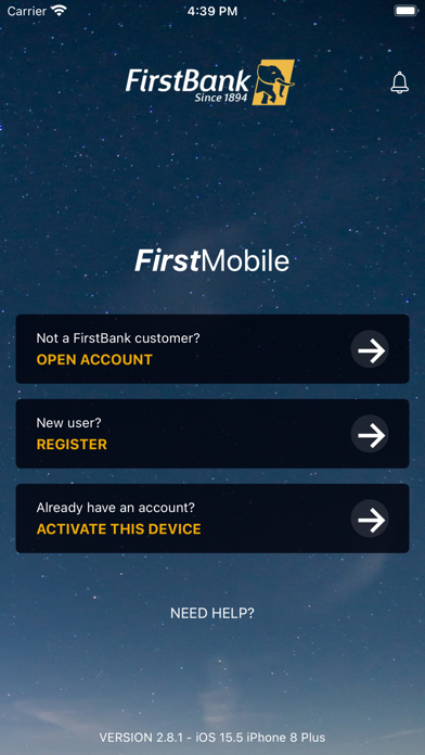 FirstMobile App Screenshot