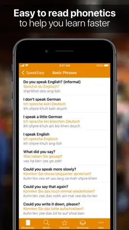 Game screenshot SpeakEasy German Phrasebook apk
