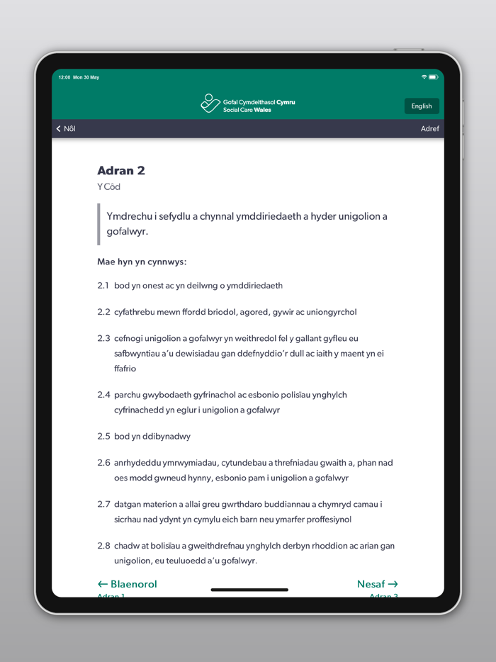 Social Care Workers Code